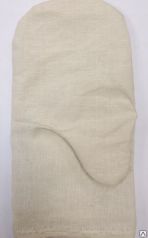 Рукавицы х/б с 2-м наладонником (пл. 210 г/м) аппретированные, размер №2