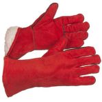 Краги спилковые пятипалые, 