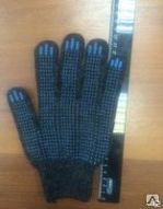 Перчатки полушерстяные с ПВХ