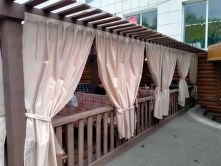 Шторы  кафе 